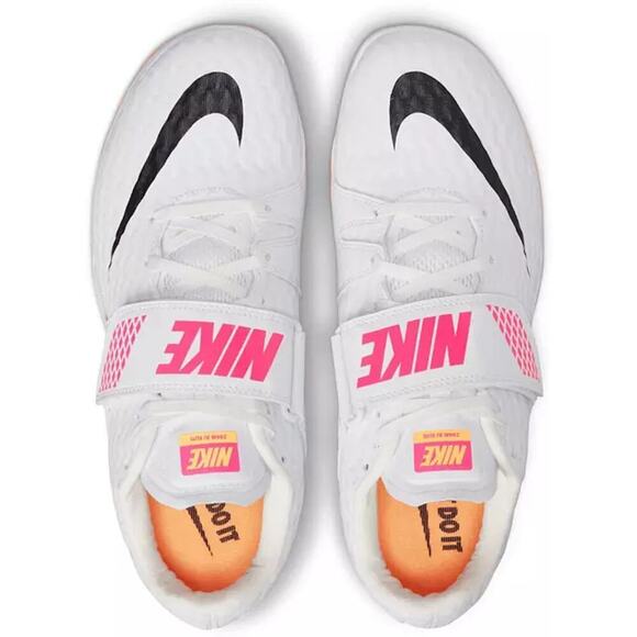 Nike Men Shoes Size 10.5 High Jump Elite Track Spikes Lace Up Adjustable Straps